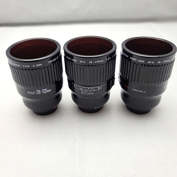 *LAST CHANCE* Camera Lens Shot Glasses (Set Of 3) - Picture 1 of 4
